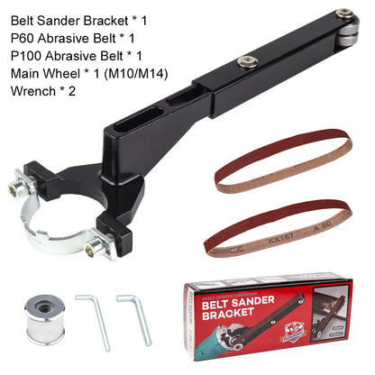 Angle Grinder to Belt Sander Adapter - Sanding Belt Attachment for Wood & Metal