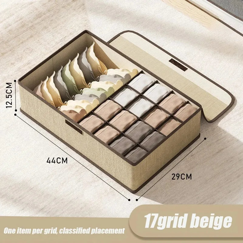 Foldable 3-in-1 Drawer Organizer for Underwear & Socks - 22