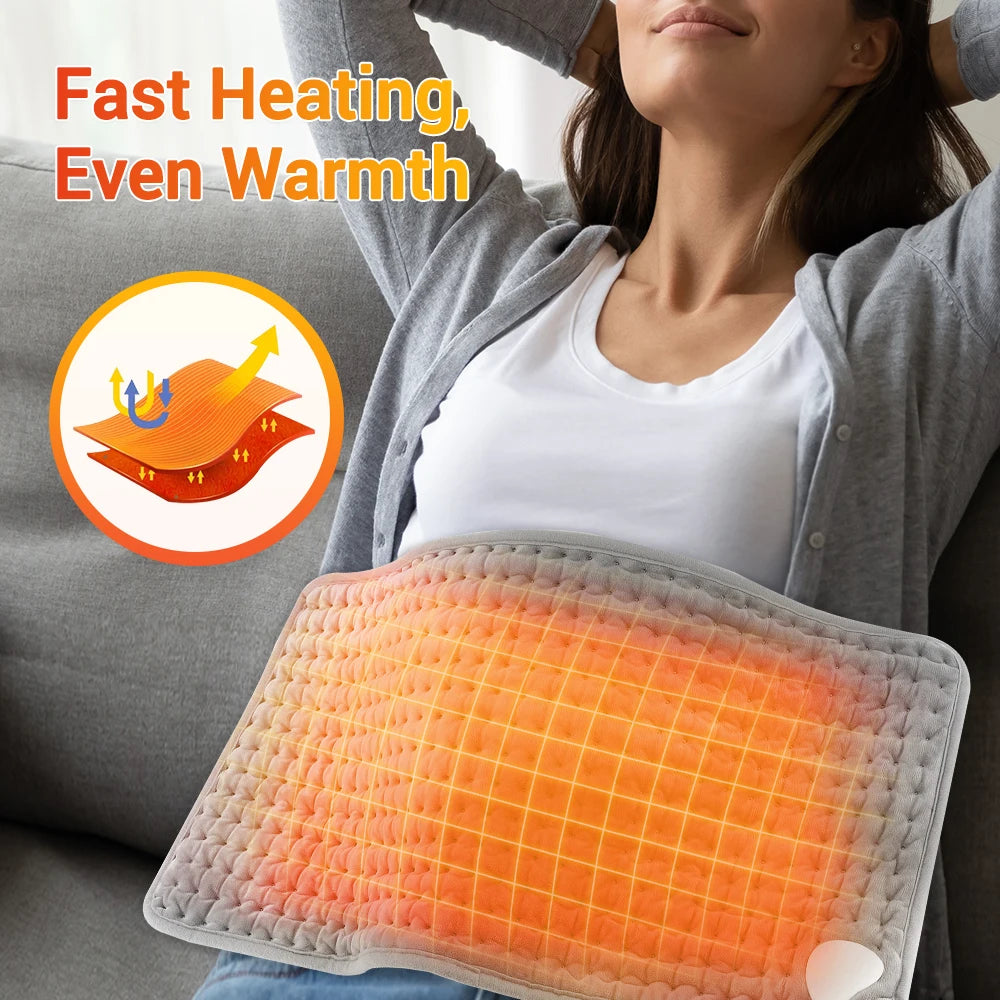 Electric Heating Pad for Back and Waist Pain Relief with Temperature Control - 7