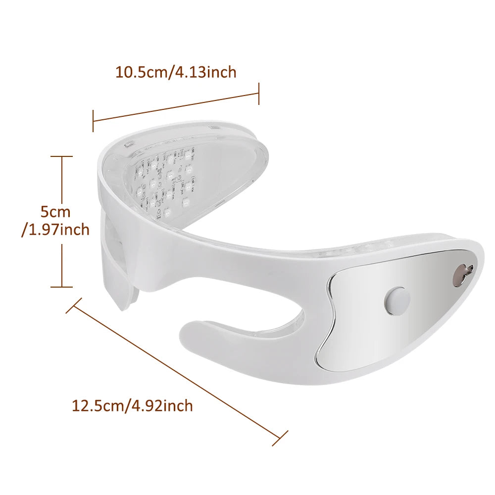 3D LED Red Light Eye Massager with Vibration for Dark Circles & Fatigue Relief - 11