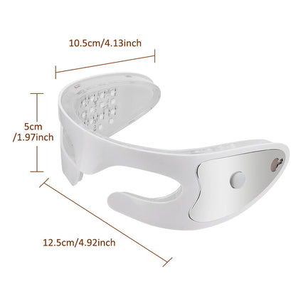 3D LED Red Light Eye Massager with Vibration for Dark Circles & Fatigue Relief
