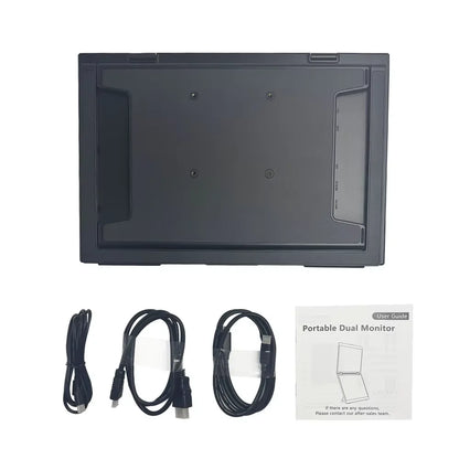 14" Dual Screen Portable Laptop Monitor - 1.2K 1920x1200 IPS Triple Display