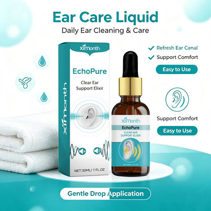 Ear Wax Removal Drops - Natural Tinnitus Relief & Ear Cleansing Liquid