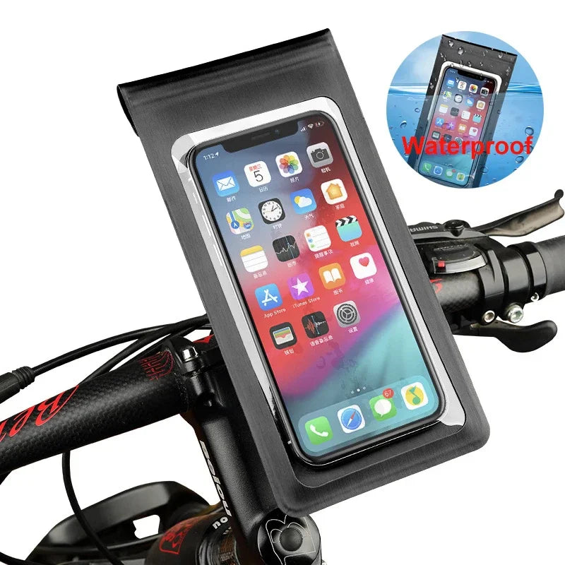 Waterproof 360° Rotating Bike Phone Mount for 6.5-inch Smartphones