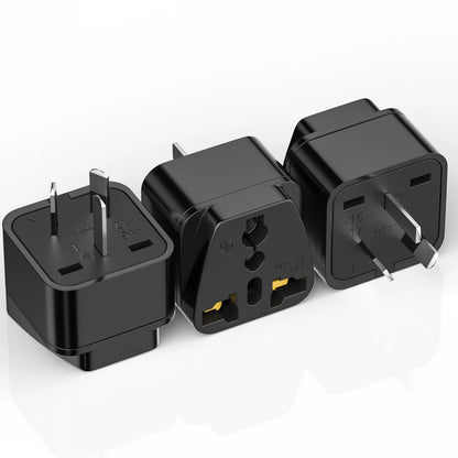 3-Pack Australian Travel Plug Adapter – Universal International Power Converter