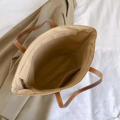 Luxury Bohemian Straw Tote