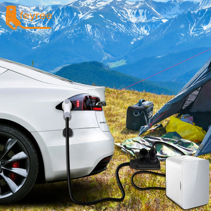 EV V2L Discharge Cable Adapter - 16A Portable Power Station Cable 5M