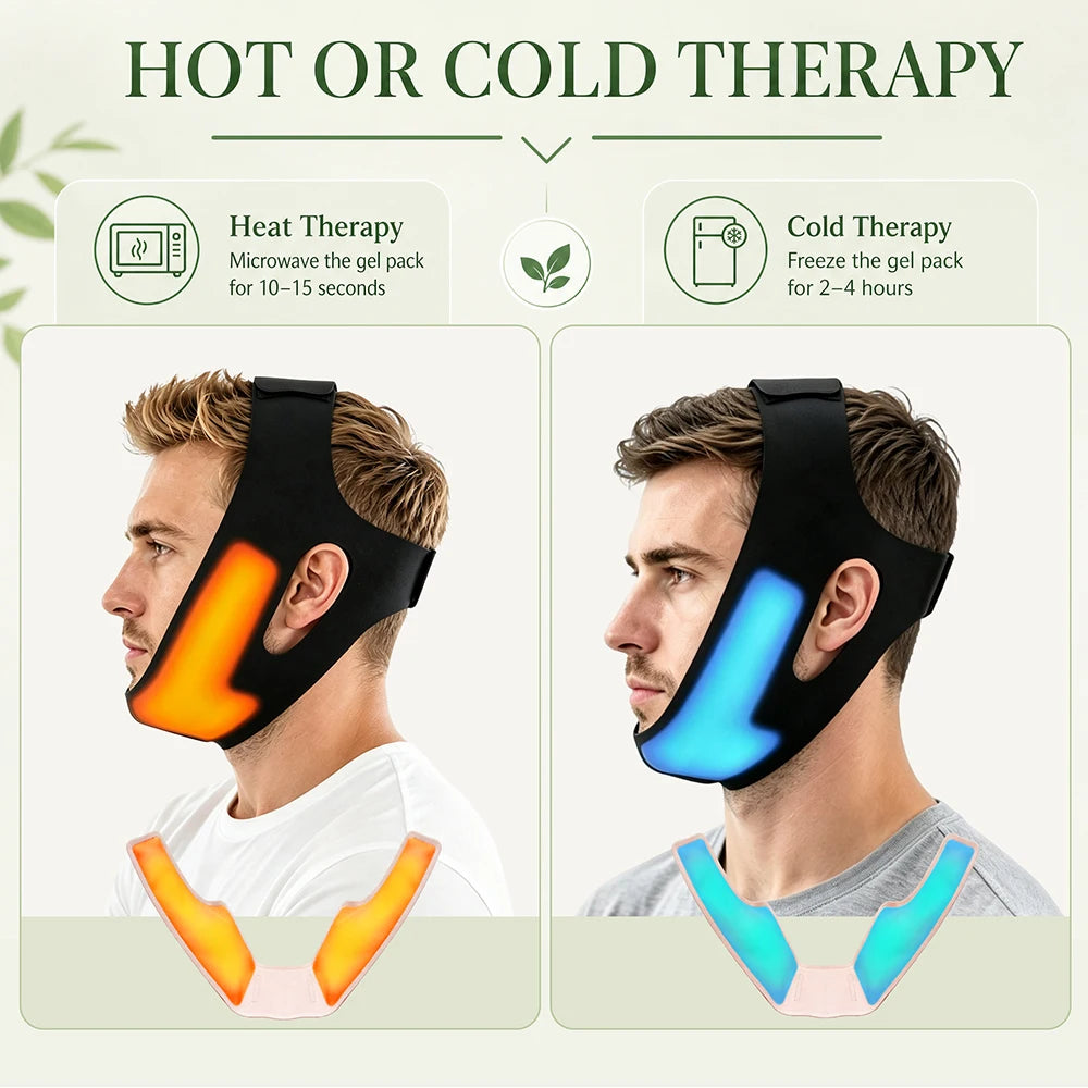 Reusable Face Ice Pack V-Line Lifting Bandage for Chin & Jawline Skin Care - 4