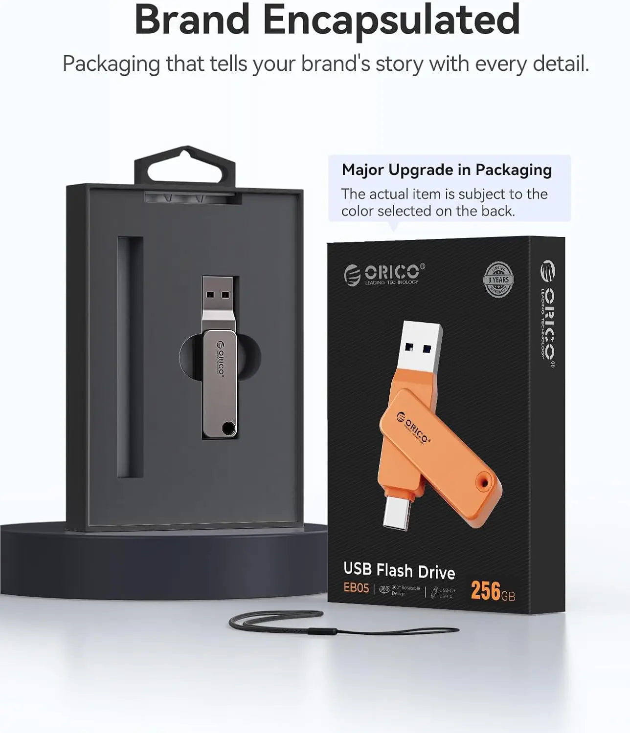 Dual USB-C & USB-A Flash Drive - Fast 150MB/s Metal Thumb Drive for Phone