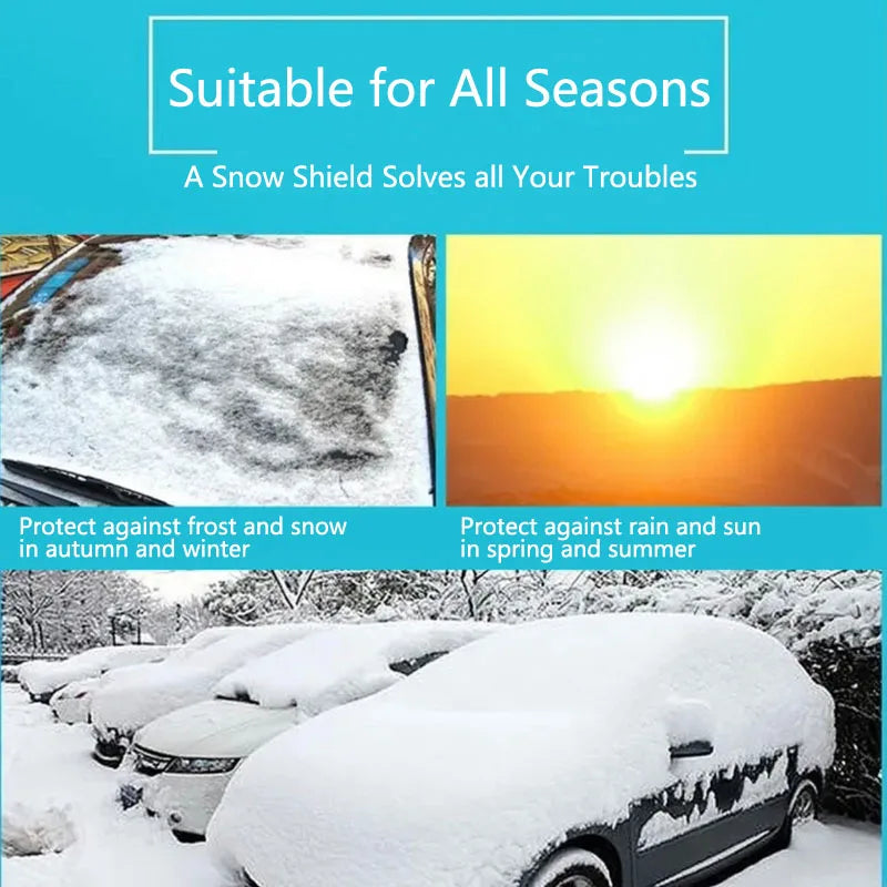 Magnetic Car Windshield Snow Cover & Frost Shield - 4