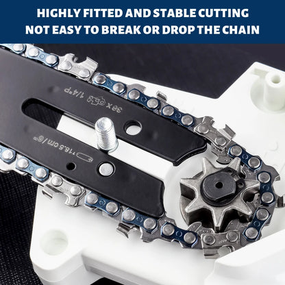 4 & 6 Inch Replacement Chainsaw Chain and Guide Bar for Mini Cordless Pruning Saws