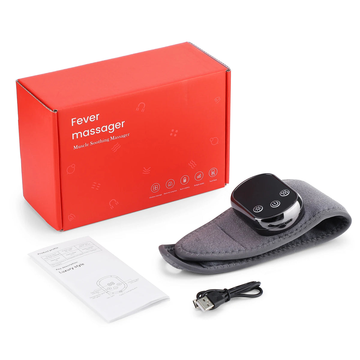 Electric Heated Wrist Massager with Vibration Therapy for Pain Relief