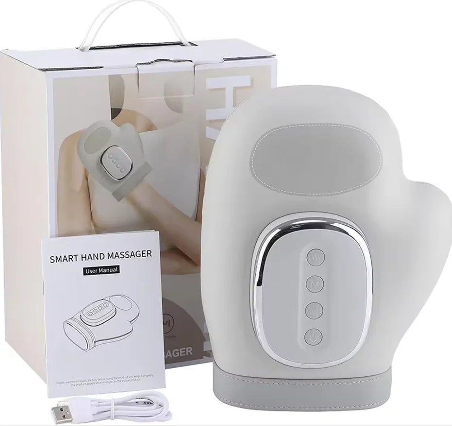 Electric Hand & Wrist Massager - Air Compression Therapy with Heat for Pain Relief - 17