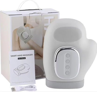 Electric Hand & Wrist Massager - Air Compression Therapy with Heat for Pain Relief