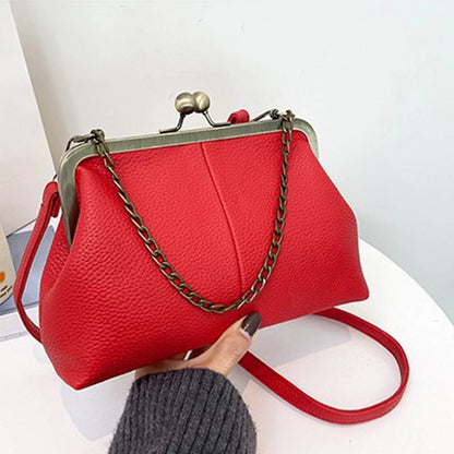 Luxury Vintage Lychee Shell Bag