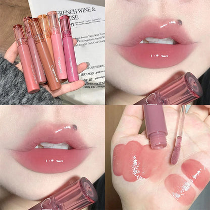 Gummy Jelly Mirror Water Gloss Lip Glaze - Hydrating Tinted Lipstick