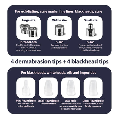 2-in-1 Microdermabrasion Facial Device & Blackhead Vacuum