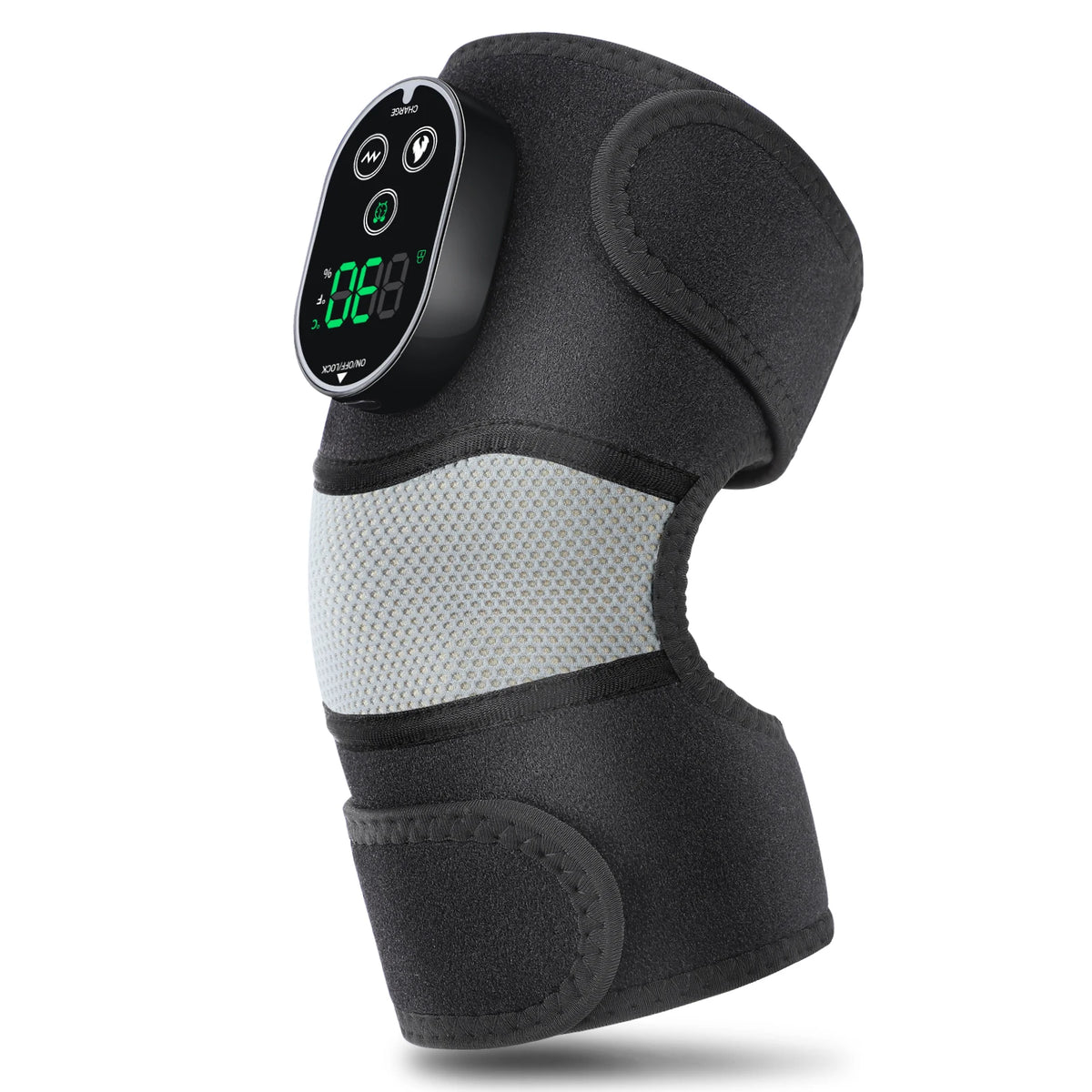 Cordless Heated Knee Massager with Vibration Therapy for Joint Pain Relief