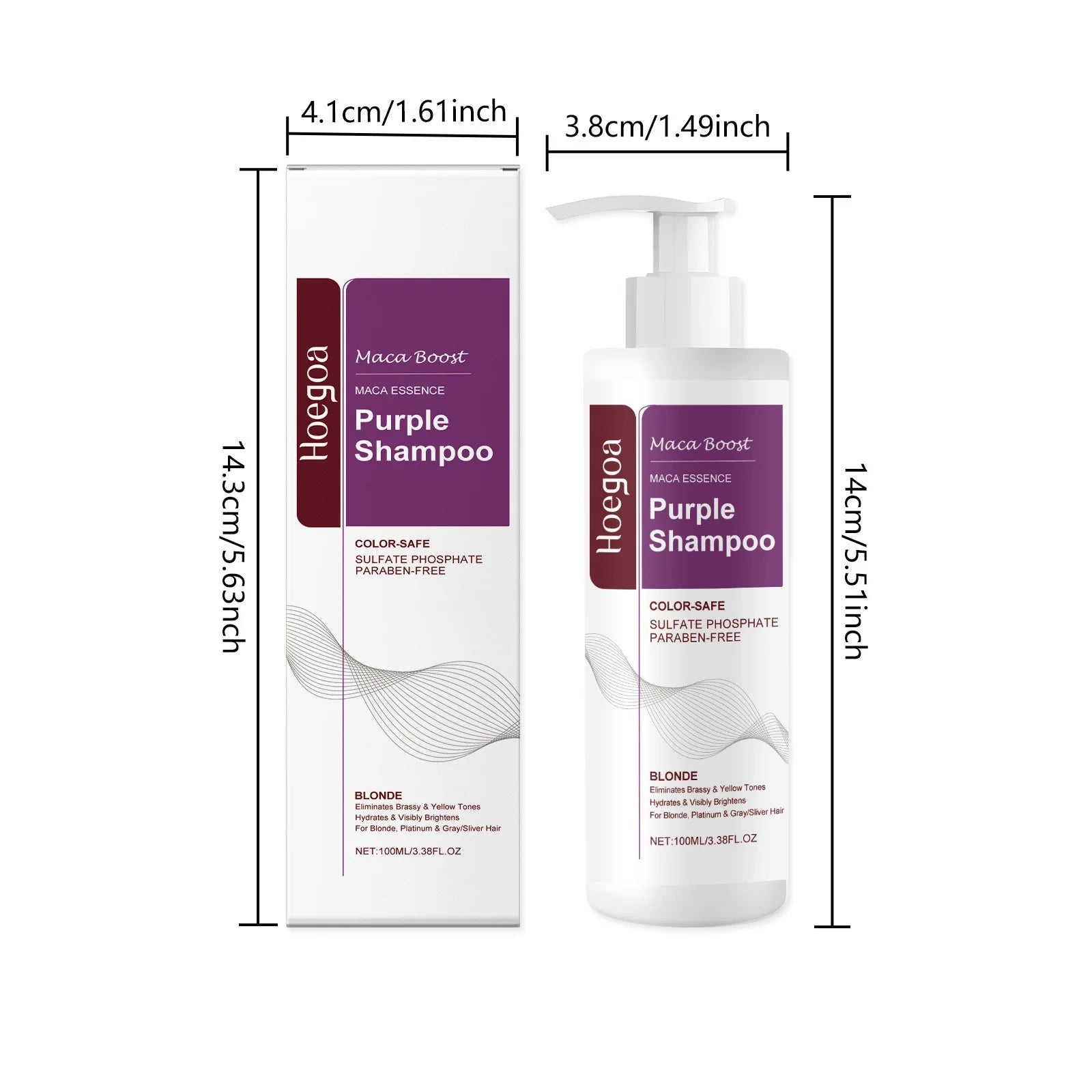 Purple Toning Hair Mask & Shampoo Set for Blonde Hair Repair & Color Protection - 7