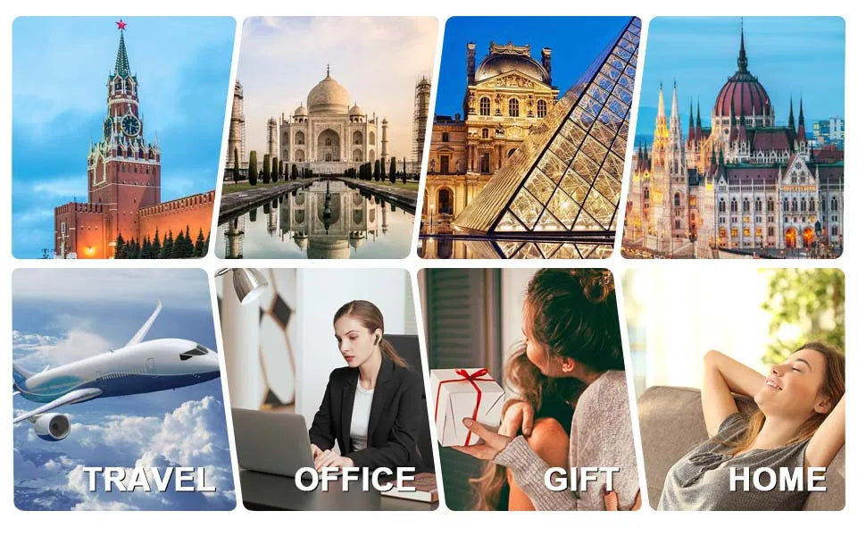 Universal All-in-One Travel Adapter with USB-C for Over 224 Countries