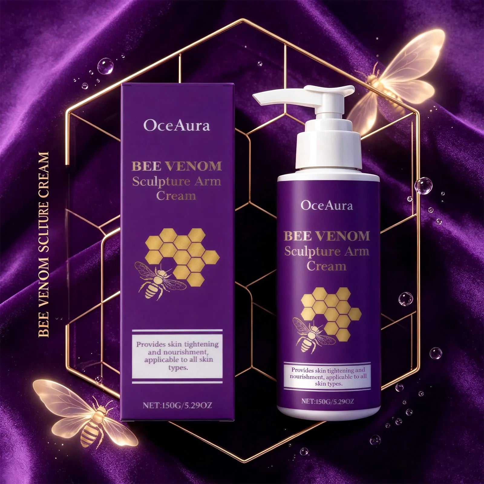 Bee Venom Firming Arm Cream - Anti-Sagging Body Sculpting & Moisturizing Lotion - 2