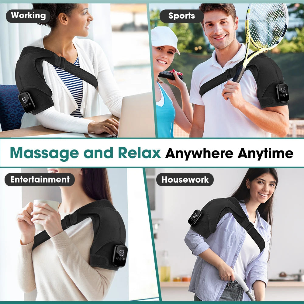 Heated Joint Massager Brace for Shoulder Knee Elbow - 37