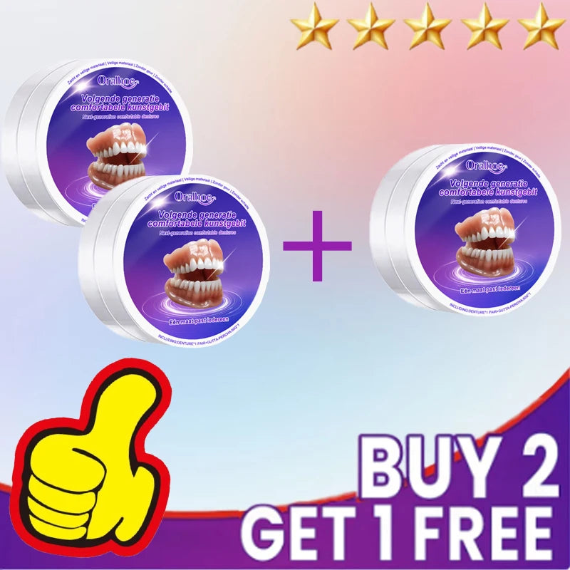 Flexible Silicone Denture Set – Natural Looking Smile Veneer for Upper and Lower Teeth - 9