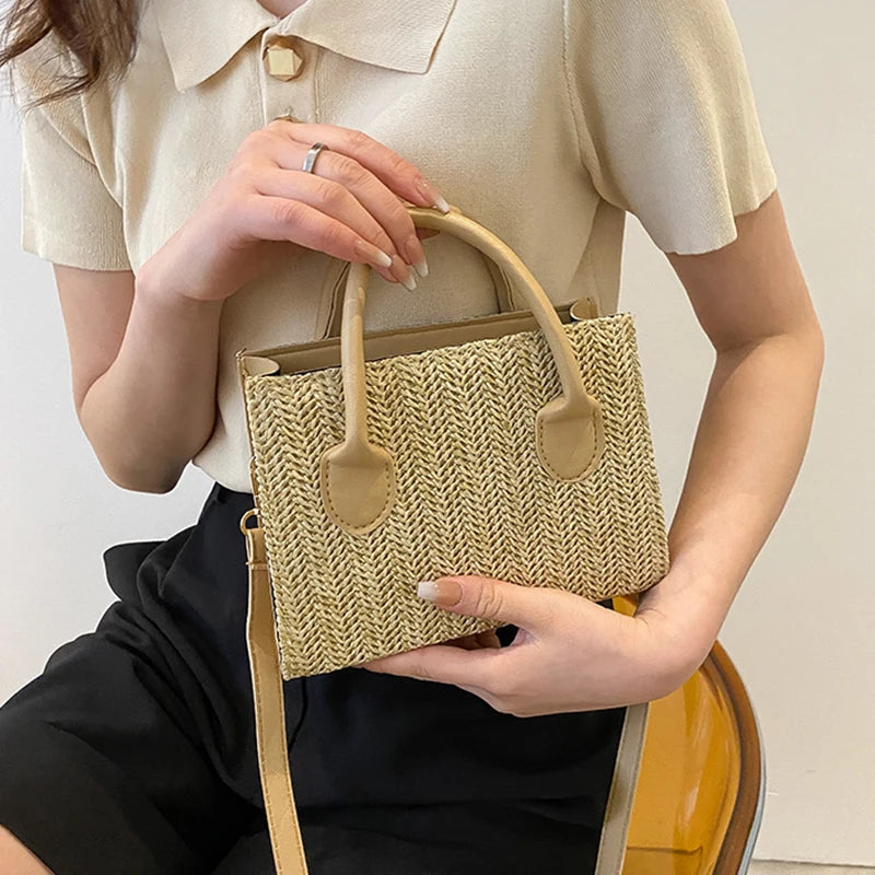 Luxury Floral Woven Crossbody