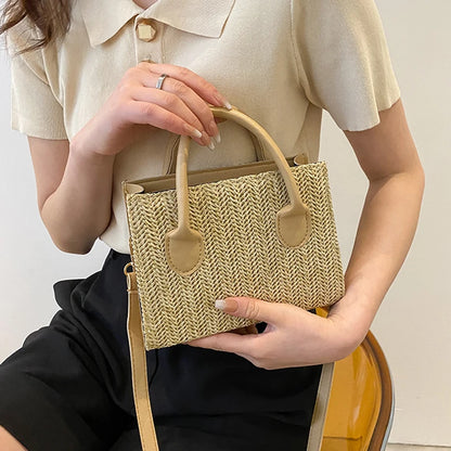 Luxury Floral Woven Crossbody