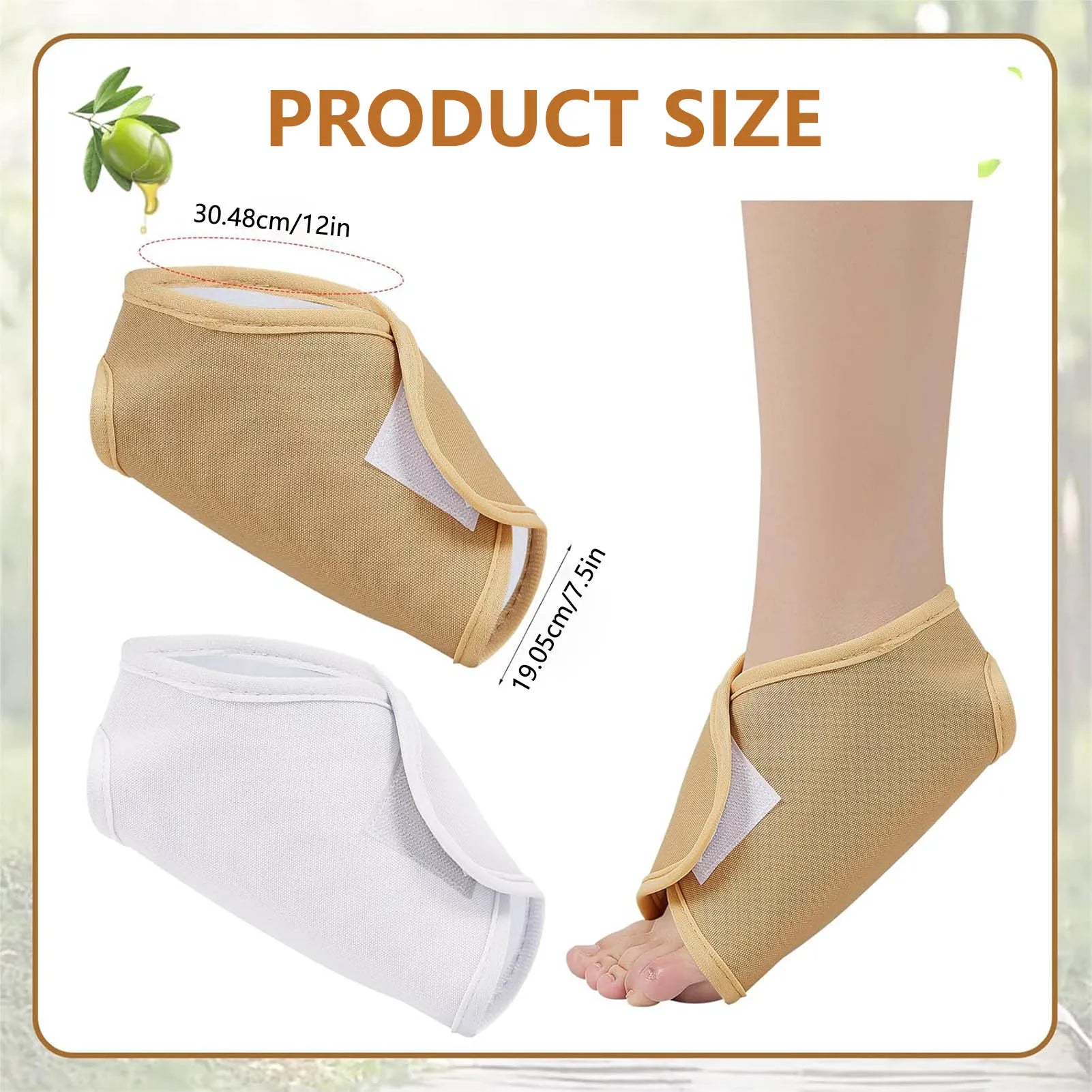 Castor Oil Foot Compression Wrap for Pain Relief & Relaxed Feet - 12