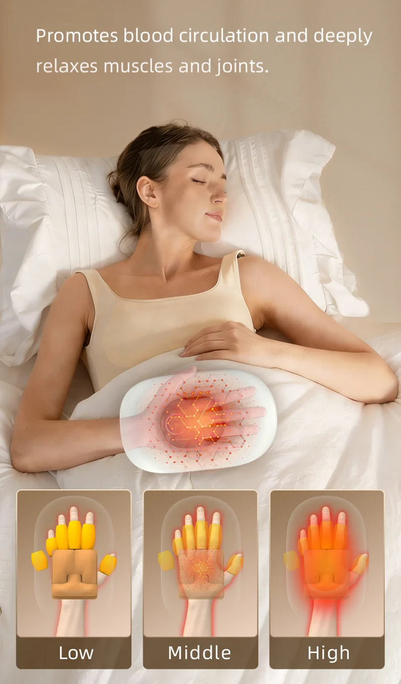 Smart Wireless Hand Massager with Heat and Airbag Compression - 12
