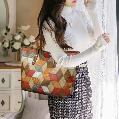 Luxury Vintage Leather Commuter Tote