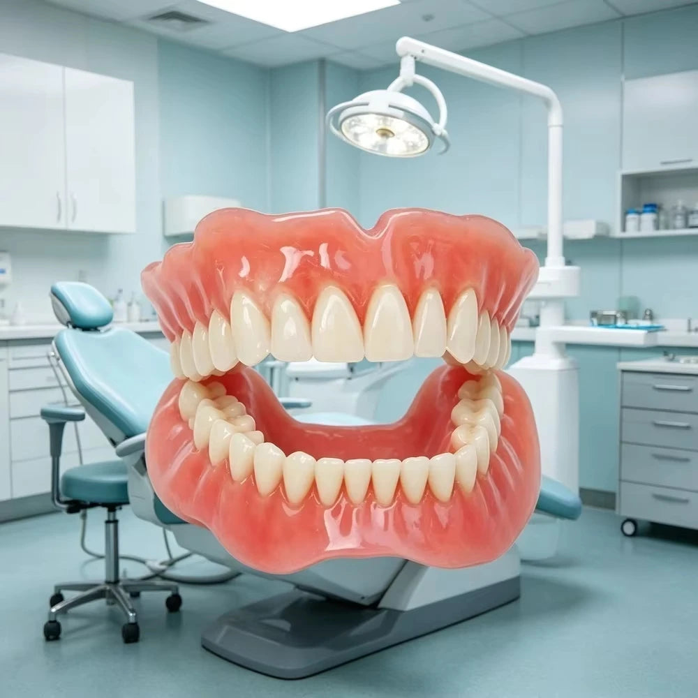 Natural Fit Silicone Dentures - Instant Cosmetic Smile & Oral Comfort - 1