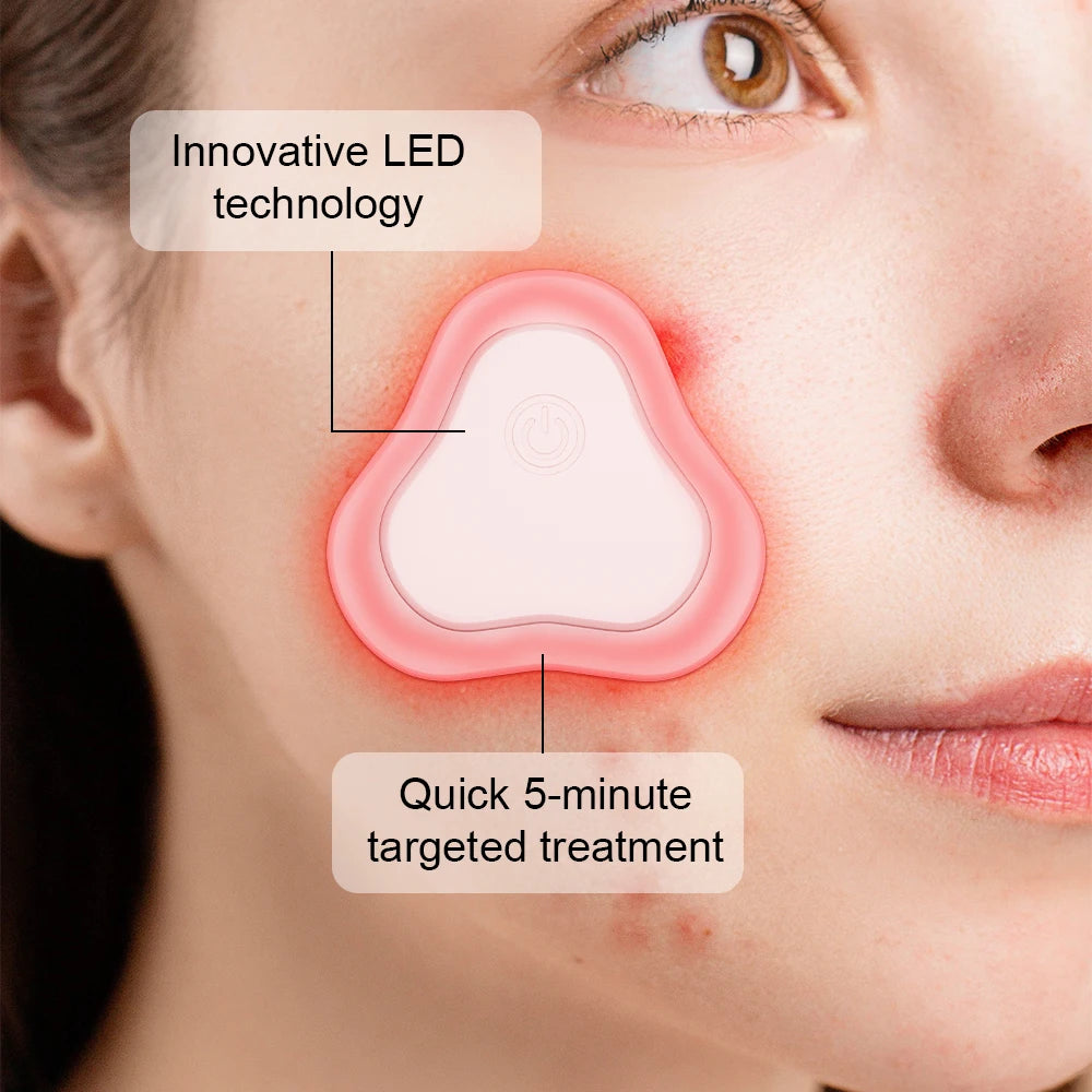 6-Color LED Light Therapy Acne Patch - Wireless Portable Pimple Spot Treatment