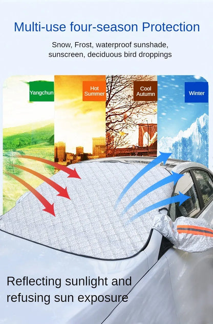 Magnetic Car Windshield Snow Cover & Frost Shield