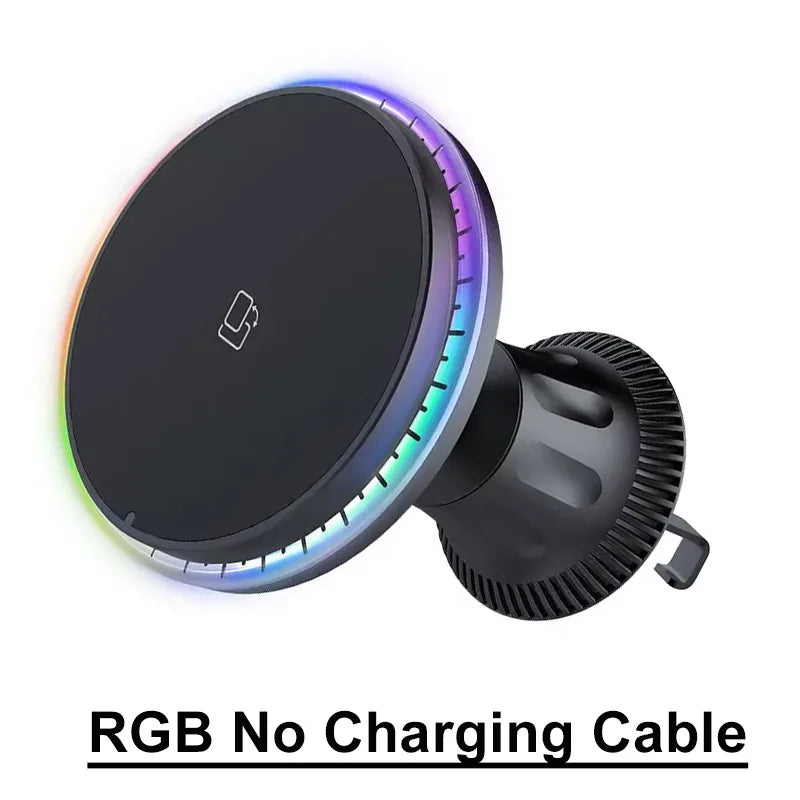 Magnetic Car Wireless Charger 15W Fast Mount for iPhone 12-16 Series - 24