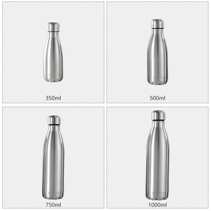 Premium Stainless Steel Reusable Water Bottle - Leak-Proof Sports Flask
