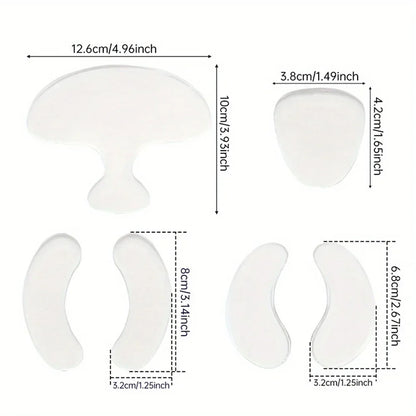 Reusable Silicone Anti-Wrinkle Patches - Face, Forehead & Neck Smoothing Set
