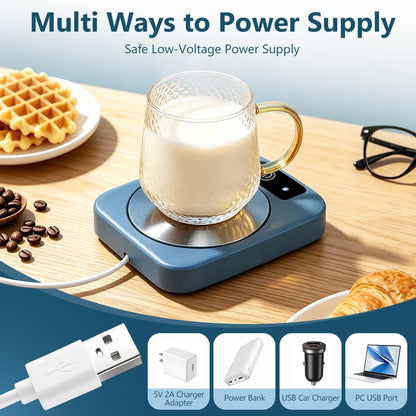 Electric Mug Warmer Mat - Constant Temperature Coffee & Tea Cup Heating Coaster