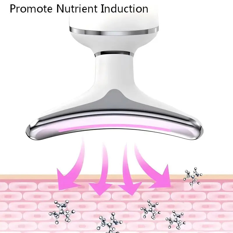 Red Light Therapy Face & Neck Lifting Massager - Skin Tightening Sculpting Tool