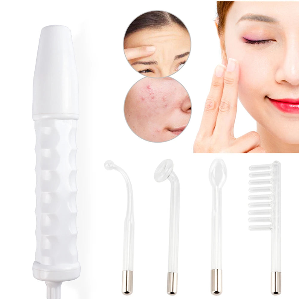 4-in-1 High Frequency Facial Therapy Wand for Acne