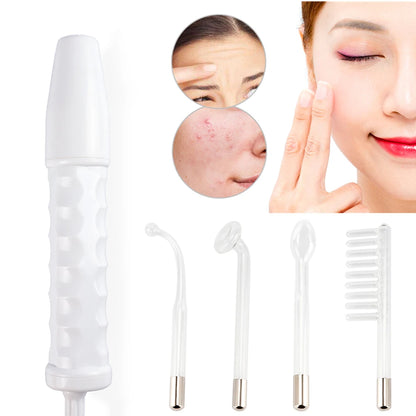 4-in-1 High Frequency Facial Therapy Wand for Acne