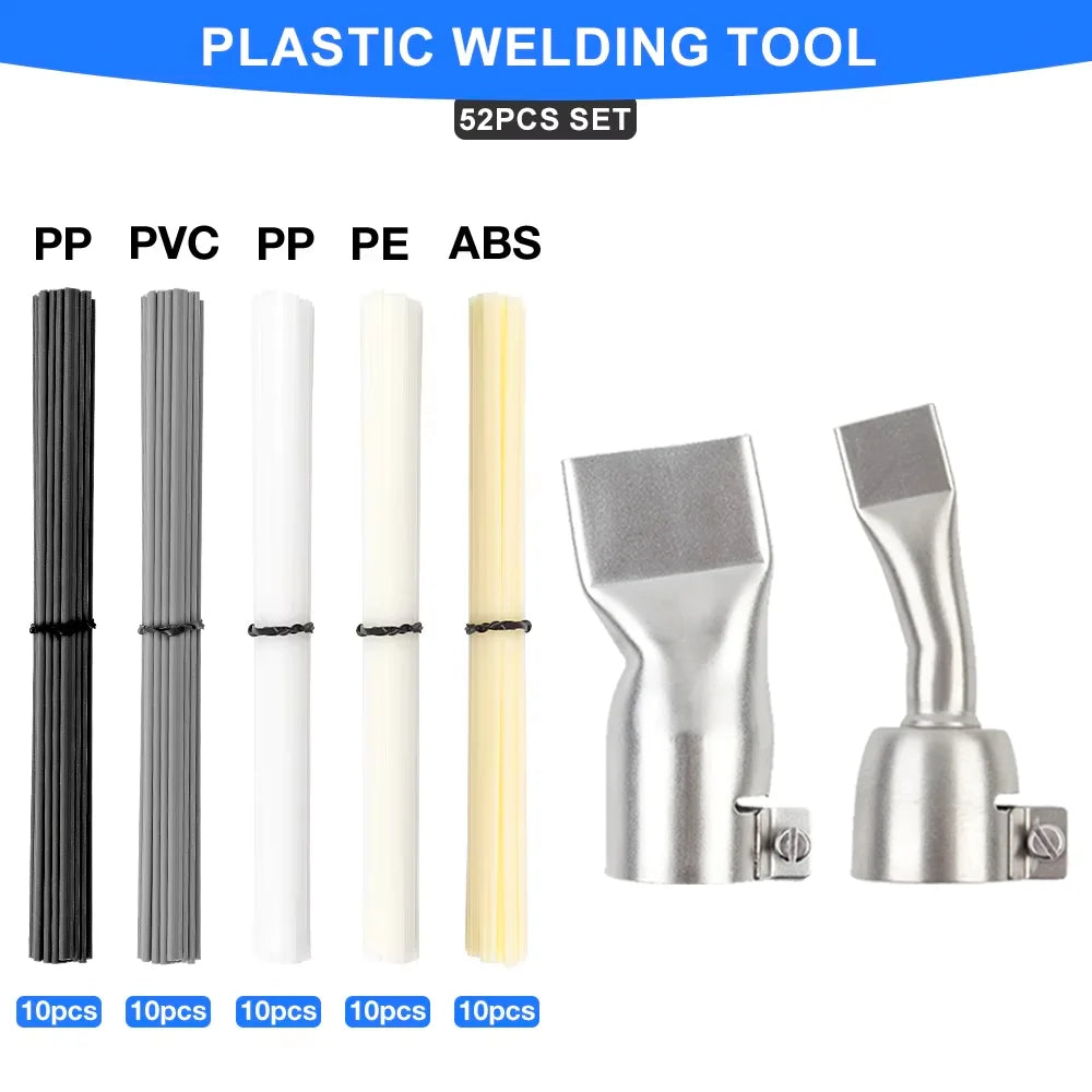 Plastic Welding Repair Kit with Stainless Steel Mesh & Rods for Car Bumper - 15