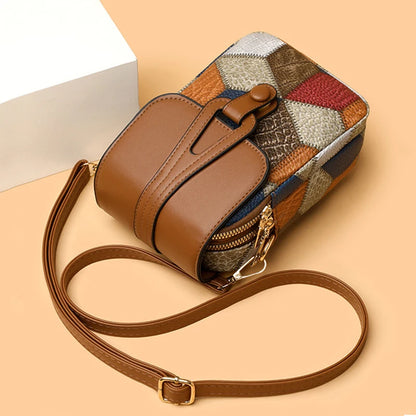 Luxury Stone Pattern Half-Moon Bag