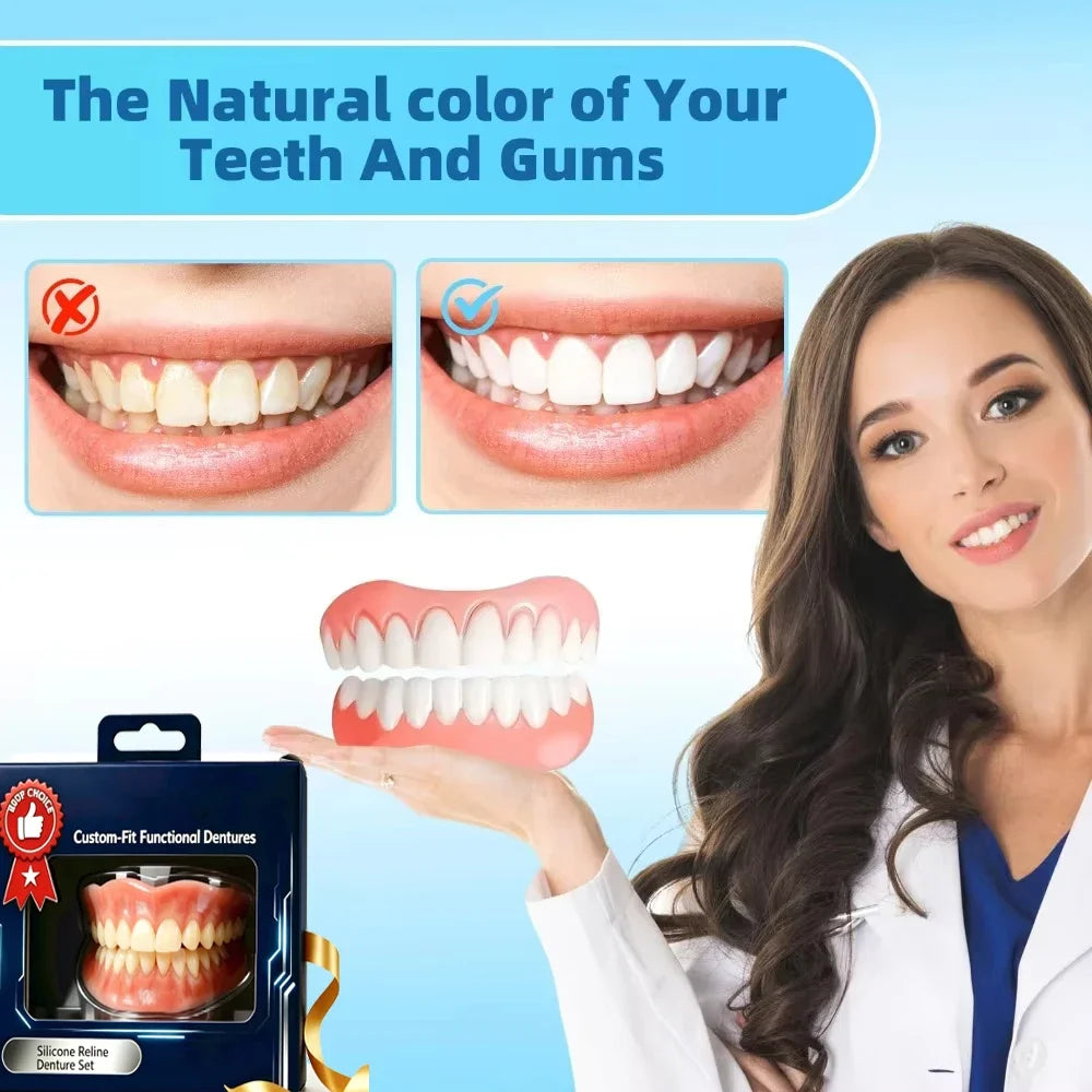 Custom-Fit Silicone Cosmetic Teeth Veneers for Confident Smile - 8