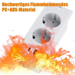 German Standard Dual Socket with PD 20W USB-C & 2.4A USB Fast Charging