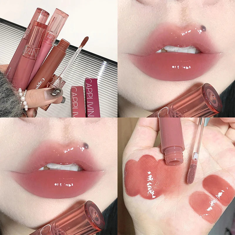 Gummy Jelly Mirror Water Gloss Lip Glaze - Hydrating Tinted Lipstick