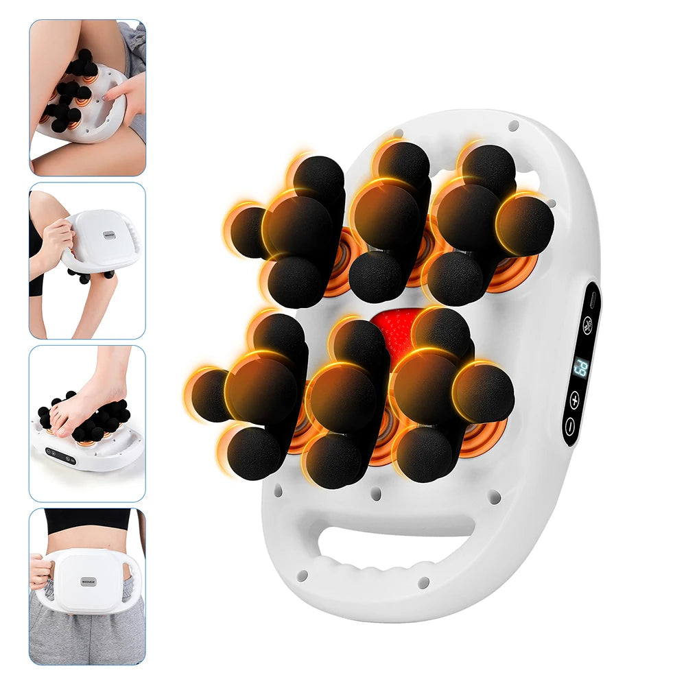 22-Head Fascia Massage Gun - Deep Tissue Body Massager