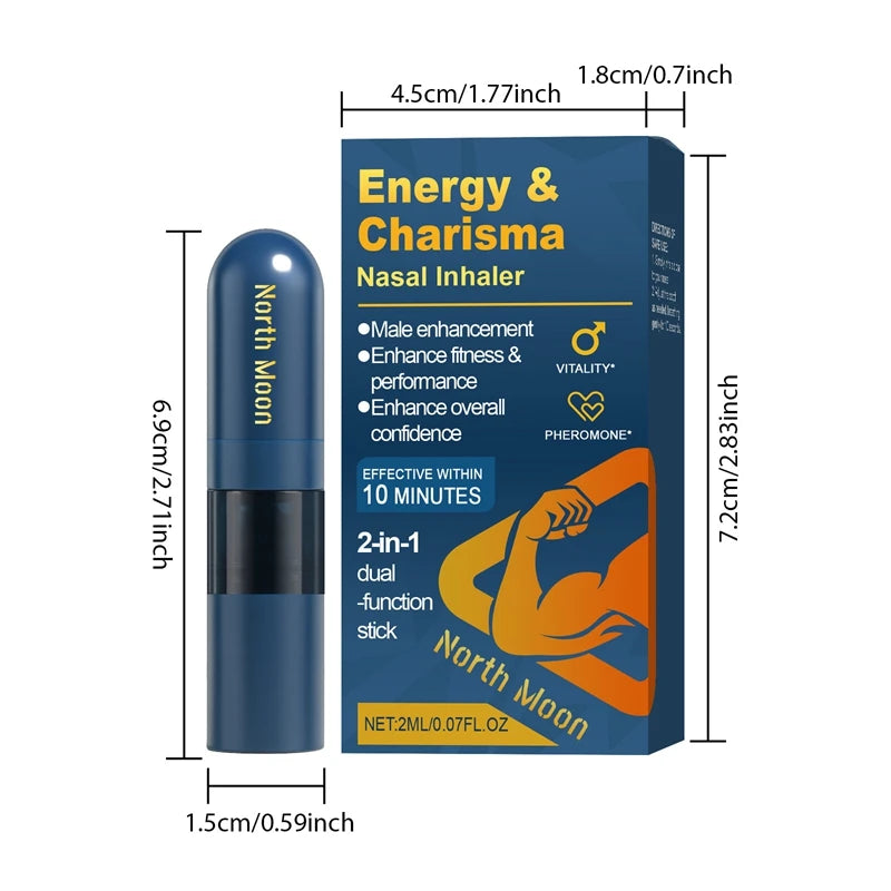 Energy & Charisma Nasal Inhaler - Male Vitality & Performance Support Stick