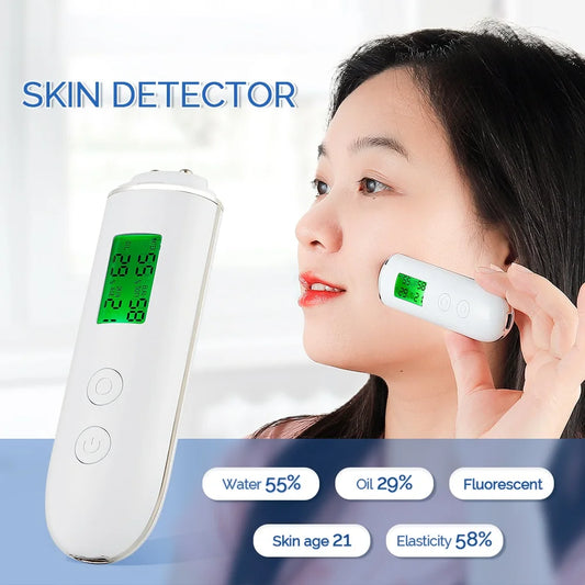 Smart Skin Moisture & Oil Analyzer - Face Hydration Tester